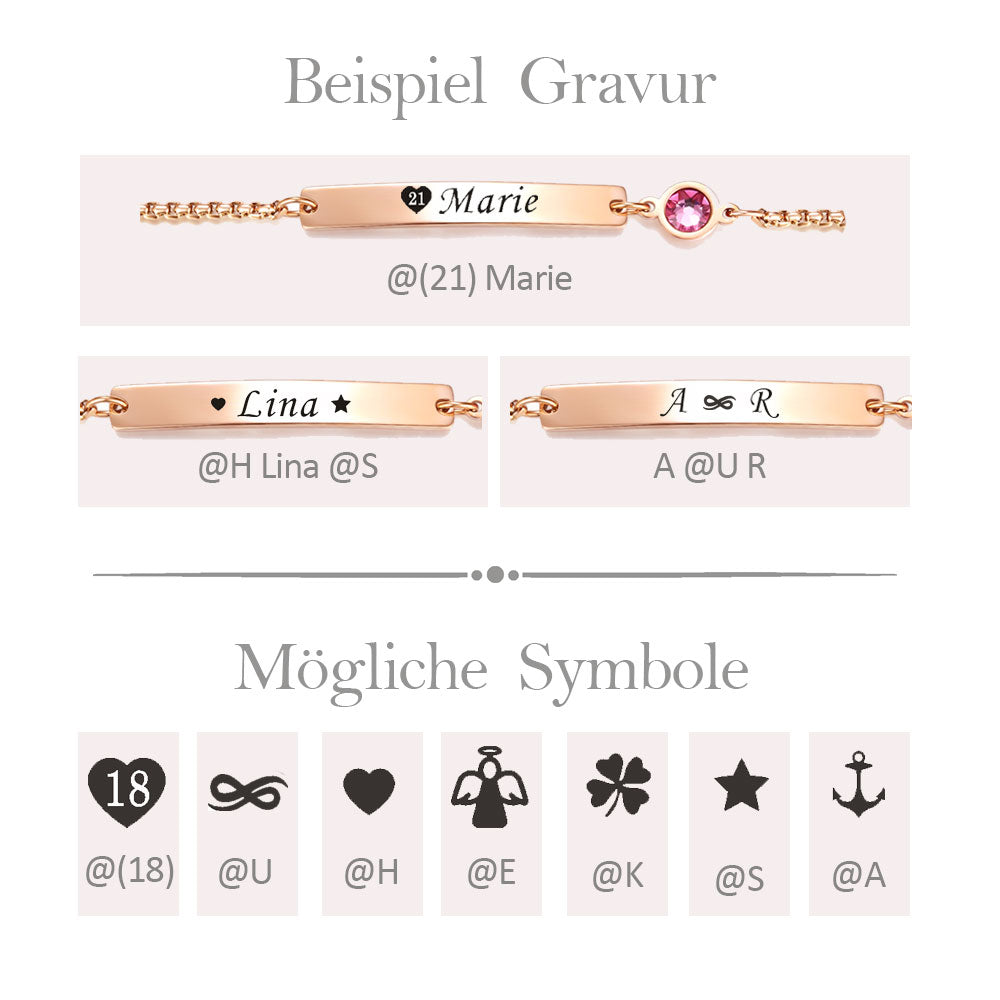 Dora - Personalised Birthstone Bracelet